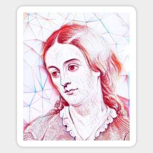 Margaret Fuller Portrait | Margaret Fuller line art Magnet